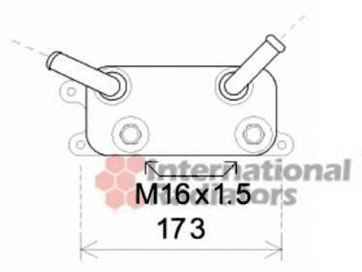 Radiator ulei, ulei motor 58003310 VAN WEZEL - Radiator ulei Radiator ulei, ulei motor 58003310 VAN WEZEL - Radiator ulei