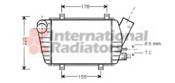 Intercooler, compresor 58004154 VAN WEZEL - Turbocompressor Intercooler, compresor 58004154 VAN WEZEL - Turbocompressor