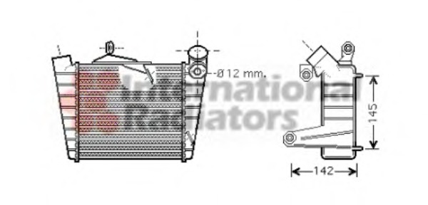 Intercooler, compresor 58004213 VAN WEZEL - Turbocompressor Intercooler, compresor 58004213 VAN WEZEL - Turbocompressor