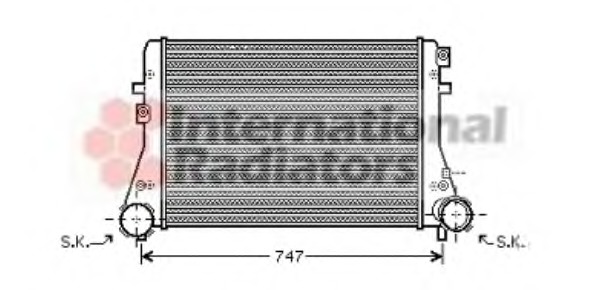 Intercooler, compresor 58004227 VAN WEZEL - Turbocompressor Intercooler, compresor 58004227 VAN WEZEL - Turbocompressor