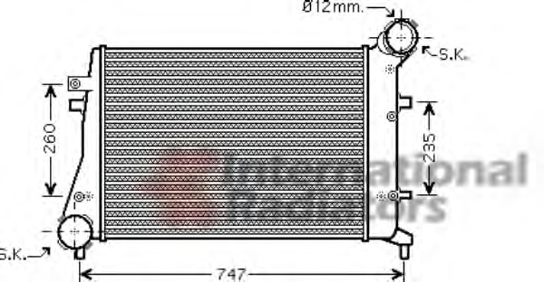 Intercooler, compresor 58004268 VAN WEZEL - Turbocompressor Intercooler, compresor 58004268 VAN WEZEL - Turbocompressor