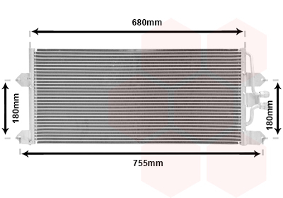 Condensator, climatizare 58005145 VAN WEZEL - Radiator clima Condensator, climatizare 58005145 VAN WEZEL - Radiator clima