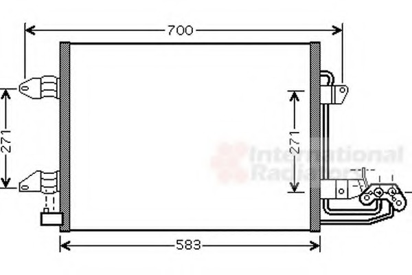 Condensator, climatizare 58005211 VAN WEZEL - Radiator clima Condensator, climatizare 58005211 VAN WEZEL - Radiator clima