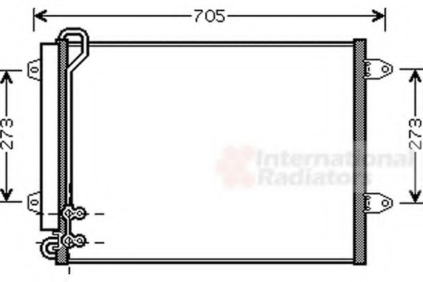 Condensator, climatizare 58005225 VAN WEZEL - Radiator clima Condensator, climatizare 58005225 VAN WEZEL - Radiator clima