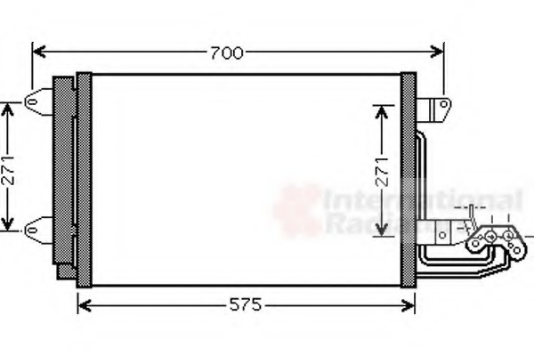 Condensator, climatizare 58005269 VAN WEZEL - Radiator clima Condensator, climatizare 58005269 VAN WEZEL - Radiator clima
