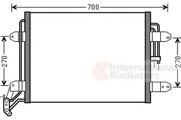 Condensator, climatizare 58005291 VAN WEZEL - Radiator clima Condensator, climatizare 58005291 VAN WEZEL - Radiator clima