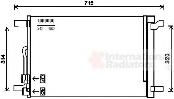 Condensator, climatizare 58005335 VAN WEZEL - Radiator clima Condensator, climatizare 58005335 VAN WEZEL - Radiator clima