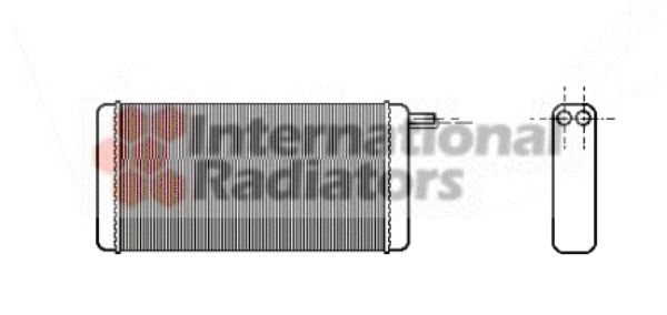 Schimbator caldura, incalzire habitaclu 58006128 VAN WEZEL - Radiator incalzire interior