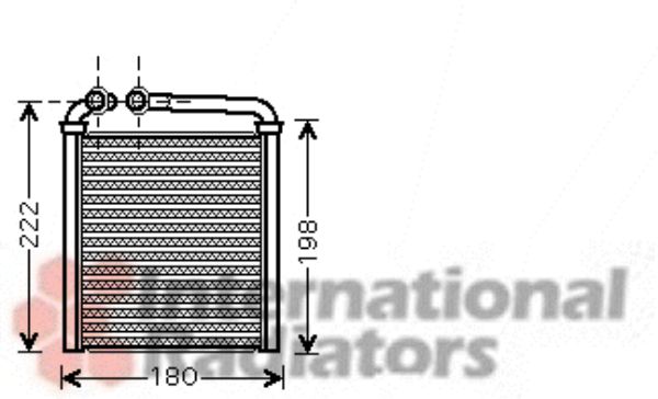 Schimbator caldura, incalzire habitaclu 58006256 VAN WEZEL - Radiator incalzire interior Schimbator caldura, incalzire habitaclu 58006256 VAN WEZEL - Radiator incalzire interior