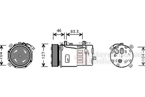 Compresor, climatizare 5800K050 VAN WEZEL - Compresor/piese Compresor, climatizare 5800K050 VAN WEZEL - Compresor/piese
