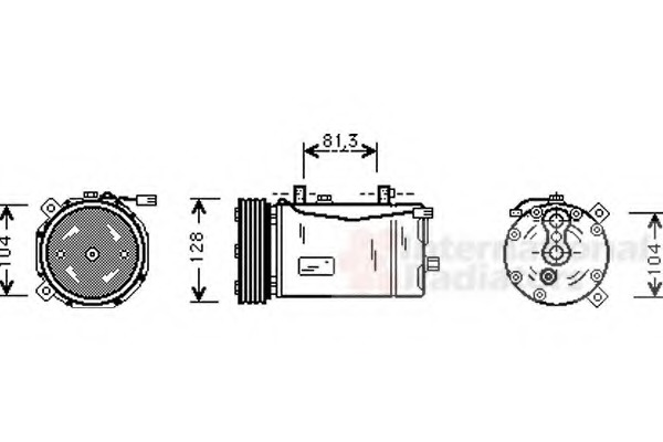 Compresor, climatizare 5800K164 VAN WEZEL - Compresor/piese Compresor, climatizare 5800K164 VAN WEZEL - Compresor/piese
