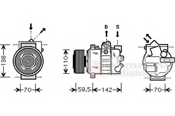 Compresor, climatizare 5800K220 VAN WEZEL - Compresor/piese Compresor, climatizare 5800K220 VAN WEZEL - Compresor/piese