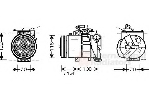 Compresor, climatizare 5800K257 VAN WEZEL - Compresor/piese Compresor, climatizare 5800K257 VAN WEZEL - Compresor/piese