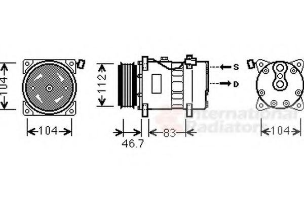 Compresor, climatizare 5800K288 VAN WEZEL - Compresor/piese Compresor, climatizare 5800K288 VAN WEZEL - Compresor/piese