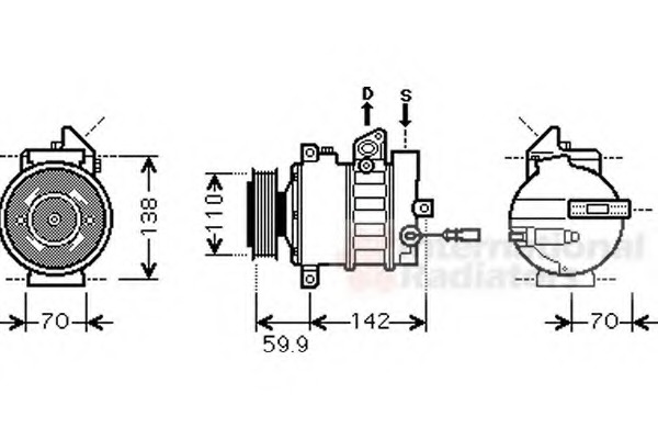Compresor, climatizare 5800K298 VAN WEZEL - Compresor/piese Compresor, climatizare 5800K298 VAN WEZEL - Compresor/piese