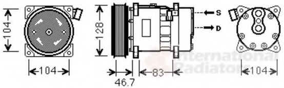 Compresor, climatizare 5800K309 VAN WEZEL - Compresor/piese Compresor, climatizare 5800K309 VAN WEZEL - Compresor/piese