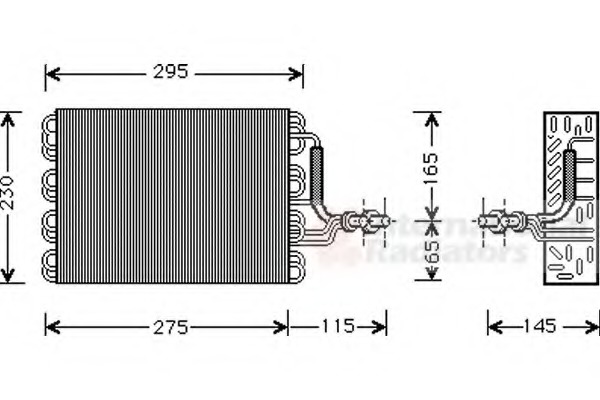 evaporator,aer conditionat 5800V171 VAN WEZEL - Vaporizator