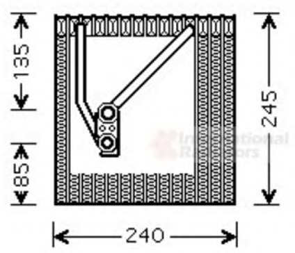 evaporator,aer conditionat 5800V242 VAN WEZEL - Vaporizator evaporator,aer conditionat 5800V242 VAN WEZEL - Vaporizator