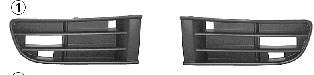 Grila ventilatie, bara protectie 5827592 VAN WEZEL - Partea frontala/grila radiator Grila ventilatie, bara protectie 5827592 VAN WEZEL - Partea frontala/grila radiator