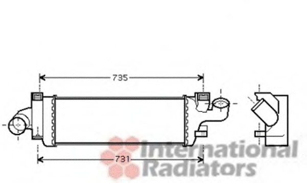 Intercooler, compresor 59004134 VAN WEZEL - Turbocompressor Intercooler, compresor 59004134 VAN WEZEL - Turbocompressor