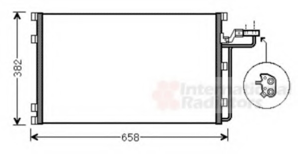 Condensator, climatizare 59005139 VAN WEZEL - Radiator clima