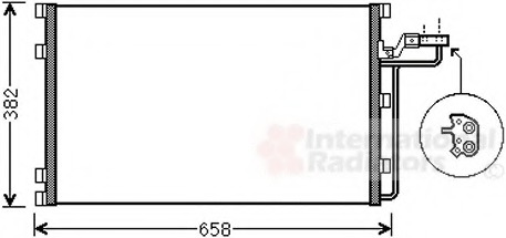 Condensator, climatizare 59005150 VAN WEZEL - Radiator clima