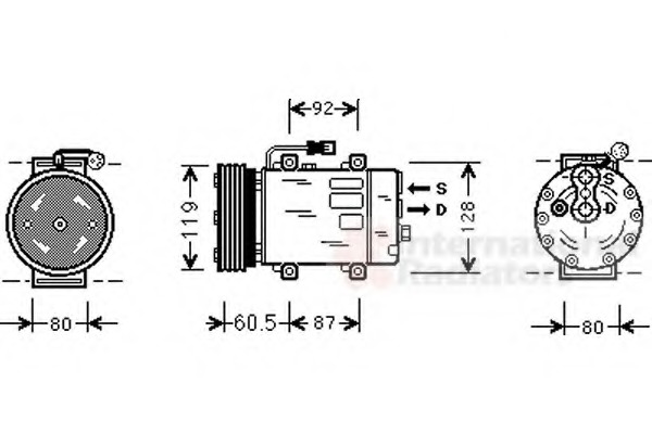 Compresor, climatizare 5900K101 VAN WEZEL - Compresor/piese Compresor, climatizare 5900K101 VAN WEZEL - Compresor/piese