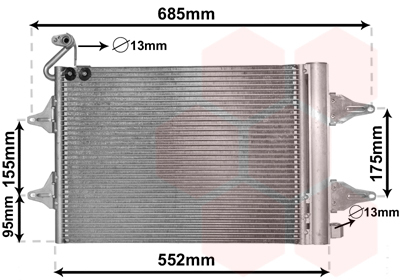 Condensator, climatizare 76005007 VAN WEZEL - Radiator clima Condensator, climatizare 76005007 VAN WEZEL - Radiator clima