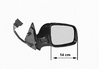 Oglinda exterioara 7620818 VAN WEZEL - Trapa/ capota/ usi/ acoperis escamotabil/ pavilion pliant