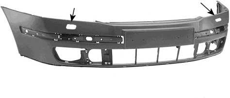 tampon 7622575 VAN WEZEL - Bara fata | piese (bara,grila,ramforsare,spoiler,deflector) tampon 7622575 VAN WEZEL - Bara fata | piese (bara,grila,ramforsare,spoiler,deflector)