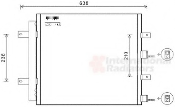 Condensator, climatizare 77005051 VAN WEZEL - Radiator clima Condensator, climatizare 77005051 VAN WEZEL - Radiator clima