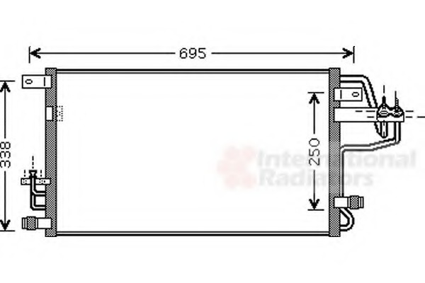 Condensator, climatizare 82005156 VAN WEZEL - Radiator clima Condensator, climatizare 82005156 VAN WEZEL - Radiator clima