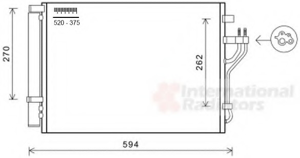 Condensator, climatizare 82005280 VAN WEZEL - Radiator clima Condensator, climatizare 82005280 VAN WEZEL - Radiator clima