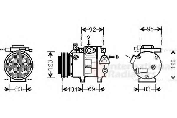 Compresor, climatizare 8200K214 VAN WEZEL - Compresor/piese Compresor, climatizare 8200K214 VAN WEZEL - Compresor/piese