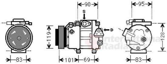 Compresor, climatizare 8200K237 VAN WEZEL - Compresor/piese Compresor, climatizare 8200K237 VAN WEZEL - Compresor/piese