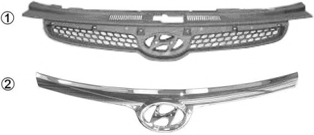 Grila radiator 8207510 VAN WEZEL - Elemente/piese montaj