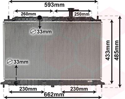 Radiator, racire motor 83002077 VAN WEZEL - Radiator apa/piese Radiator, racire motor 83002077 VAN WEZEL - Radiator apa/piese
