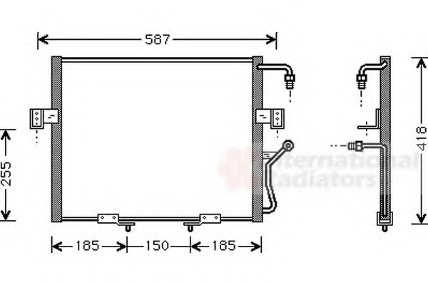 Condensator, climatizare 83005011 VAN WEZEL - Radiator clima