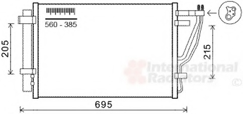 Condensator, climatizare 83005147 VAN WEZEL - Radiator clima Condensator, climatizare 83005147 VAN WEZEL - Radiator clima