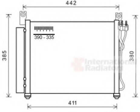 Condensator, climatizare 83005158 VAN WEZEL - Radiator clima
