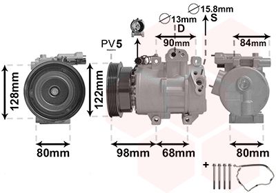 Compresor, climatizare 8300K192 VAN WEZEL - Compresor/piese Compresor, climatizare 8300K192 VAN WEZEL - Compresor/piese