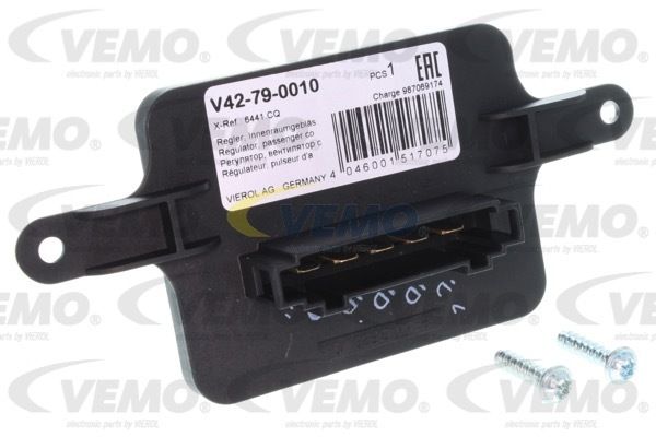 Reglaj, suflanta de interior V42-79-0010 VEMO - Motor ventilator/piese Reglaj, suflanta de interior V42-79-0010 VEMO - Motor ventilator/piese