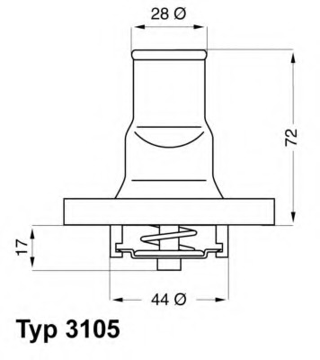 termostat,lichid racire 3105.87D WAHLER - Termostat termostat,lichid racire 3105.87D WAHLER - Termostat