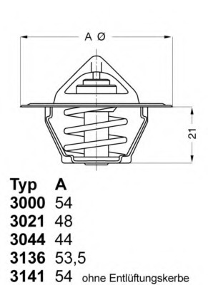 termostat,lichid racire 3136.82D50 WAHLER - Termostat termostat,lichid racire 3136.82D50 WAHLER - Termostat