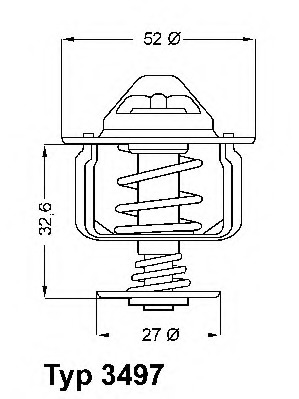 termostat,lichid racire 3497.88D WAHLER - Termostat termostat,lichid racire 3497.88D WAHLER - Termostat