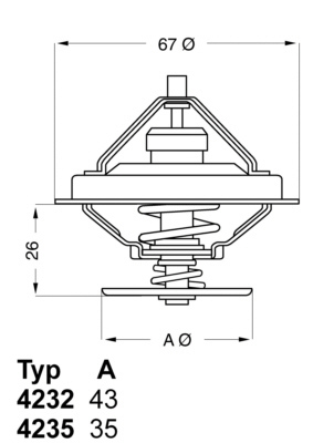 termostat,lichid racire 4235.80D WAHLER - Termostat termostat,lichid racire 4235.80D WAHLER - Termostat