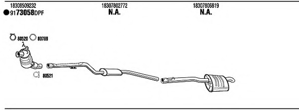 Sistem de esapament BWH25490AB WALKER - Sistem de evacuare, complet Sistem de esapament BWH25490AB WALKER - Sistem de evacuare, complet