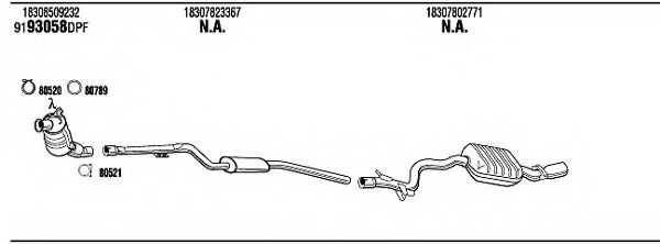 Sistem de esapament BWH34989BA WALKER - Sistem de evacuare, complet Sistem de esapament BWH34989BA WALKER - Sistem de evacuare, complet