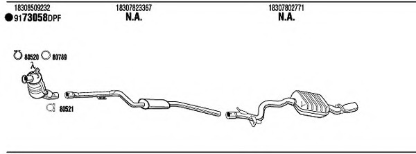 Sistem de esapament BWH34989BB WALKER - Sistem de evacuare, complet Sistem de esapament BWH34989BB WALKER - Sistem de evacuare, complet