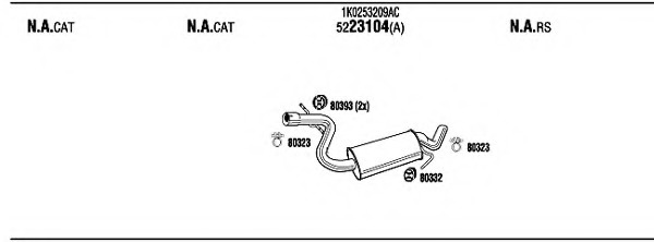 Sistem de esapament SET22501 WALKER - Sistem de evacuare, complet Sistem de esapament SET22501 WALKER - Sistem de evacuare, complet